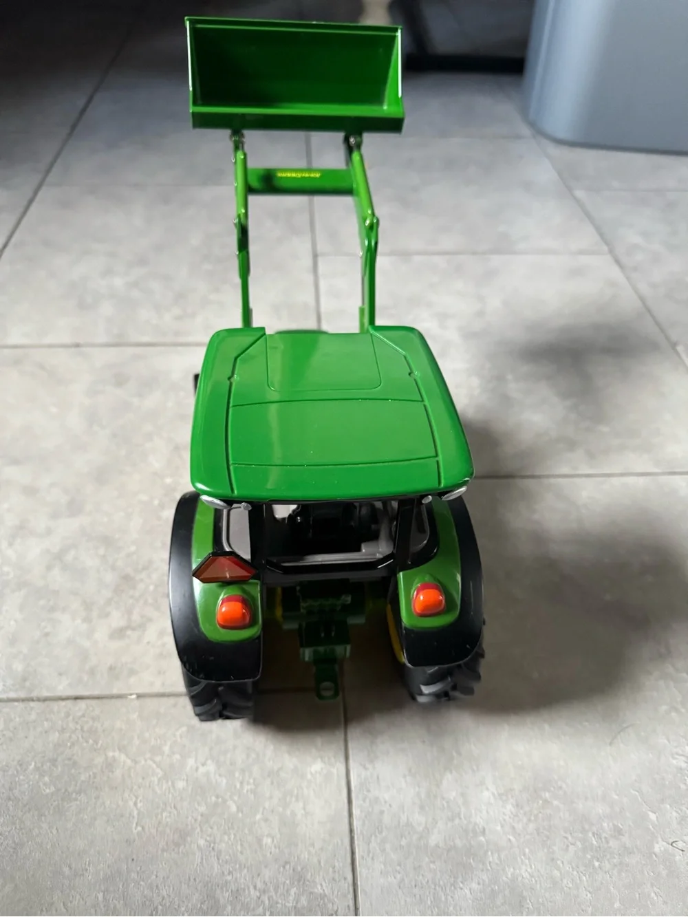 John Deere Green and Yellow Front Loader Tractor Toy